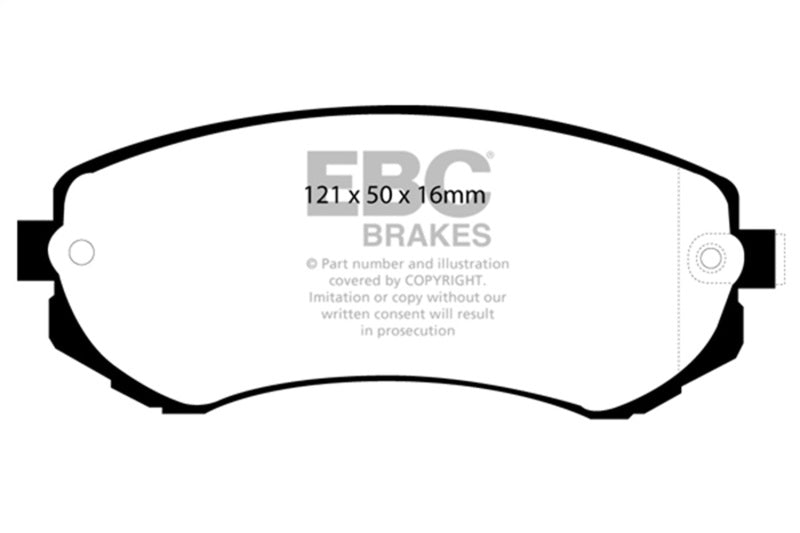 EBC 89-94 Nissan Skyline (R32) 1.8 Redstuff Front Brake Pads DP31279C