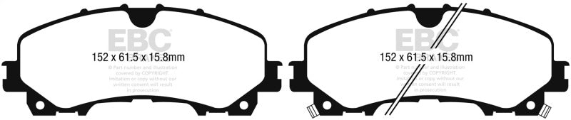 EBC 13+ Infiniti Q50 3.7 Redstuff Front Brake Pads DP33036C