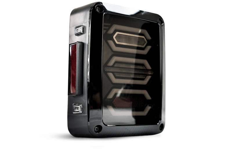 DV8 Offroad 07-18 Jeep Wrangler JK Octagon LED Tail Light - #TLJK-02