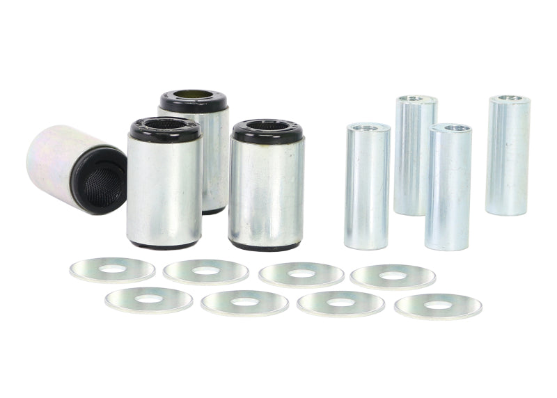 Whiteline W53273X Front Lower Inner Offset Bushings for 2005-2027 Nissan Frontier, 2004-2015 Nissan Titan, 2005-2015 Nissan Armada and More