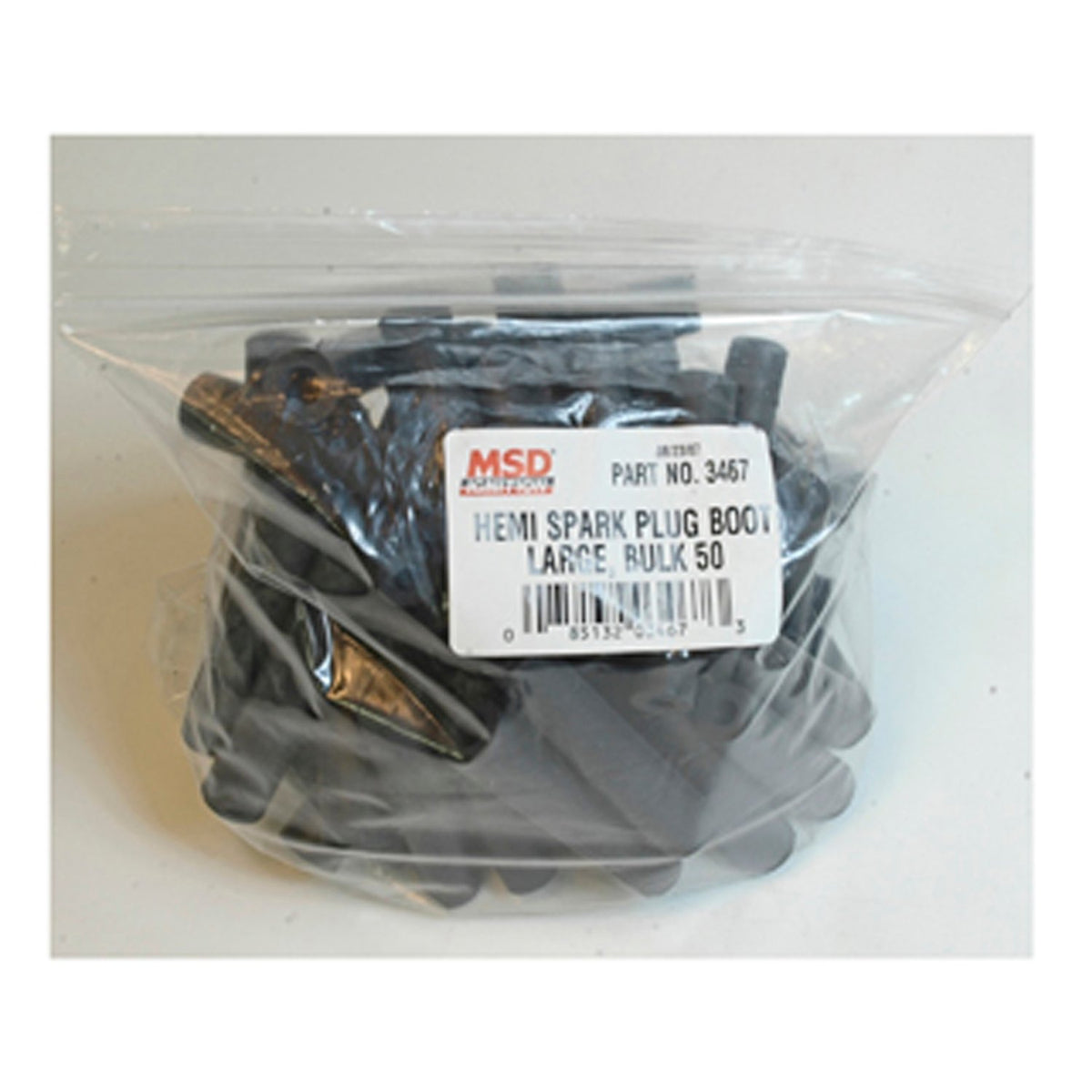 MSD 3467 for Hemi Spark Plug Boot, Bulk 50, For Hemi Tubes