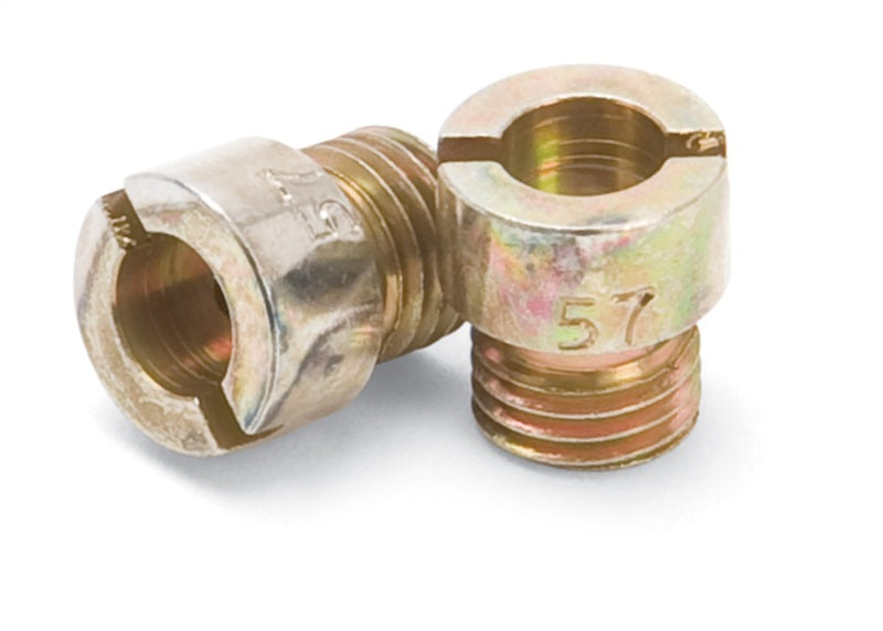 Edelbrock 12457 Standard Main Jets 1/4-32 Thread Jet 57 Size-0.056 in Quantity-2