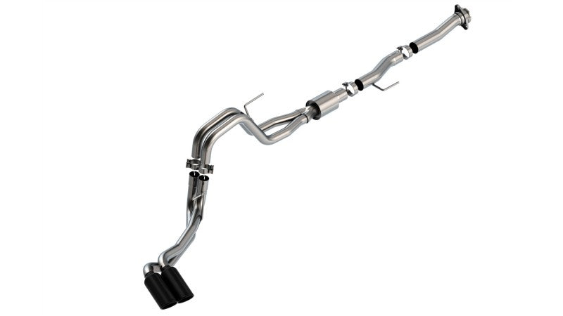 Borla 140877BC F-150 2021 5.0L 2dr RC SB (122.8 WB) XL/XLT 3/2.25 DSE Cat-Back ATAK Black Chrome Tips - #140877BC
