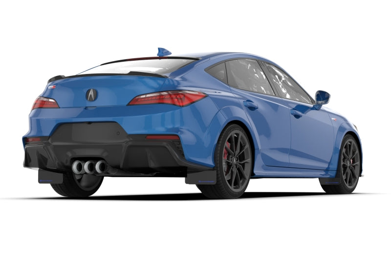 Rally Armor UR Mud Flaps - 2023-2025 Acura Integra - Black/Red Logo - #MF109-UR-BLK-RD
