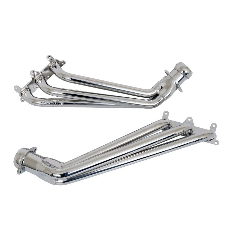 BBK Performance 4041 Long Tube Headers with Converters 1-5/8 Chrome for 2010-2011 Chevrolet Camaro V6