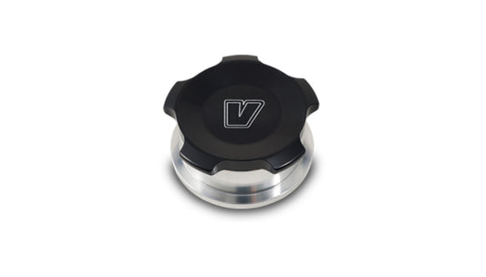 Vibrant 2in OD Aluminum Weld Bungs w/Anodized Black Aluminum Threaded Cap