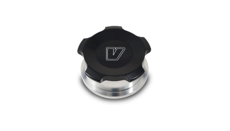 Vibrant 2.75in OD Aluminum Weld Bungs w/Anodized Black Aluminum Threaded Cap