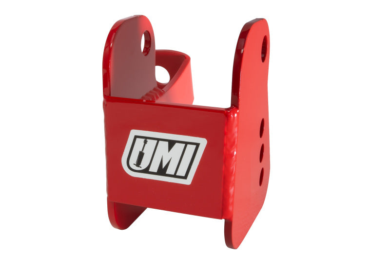 UMI Performance 2012-R Lower Control Arm Relocation Brackets Bolt-In Red