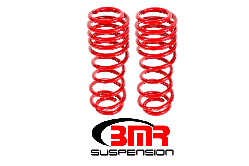 BMR 2007-2014 Shelby GT500 Rear Handling Version Lowering Springs - Red