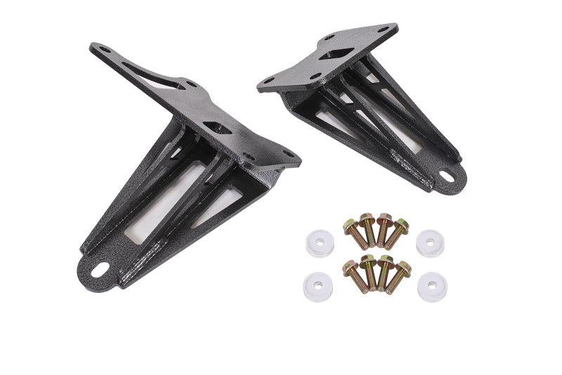 BMR 2011-2017 S197 Mustang Motor Mount Brackets - Black Hammertone