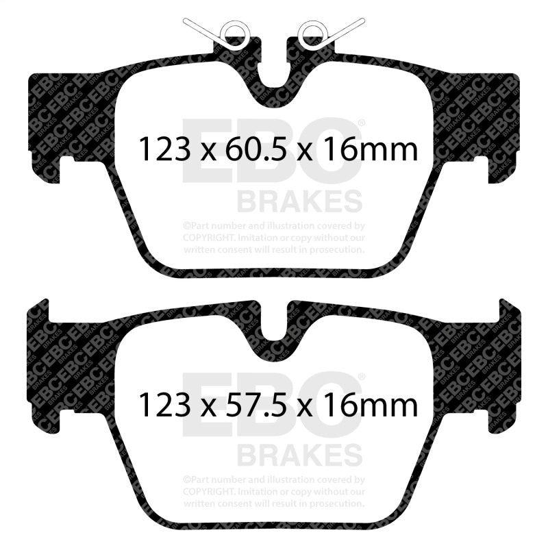 EBC 2018+ BMW X2 Yellowstuff Rear Brake Pads DP42394R