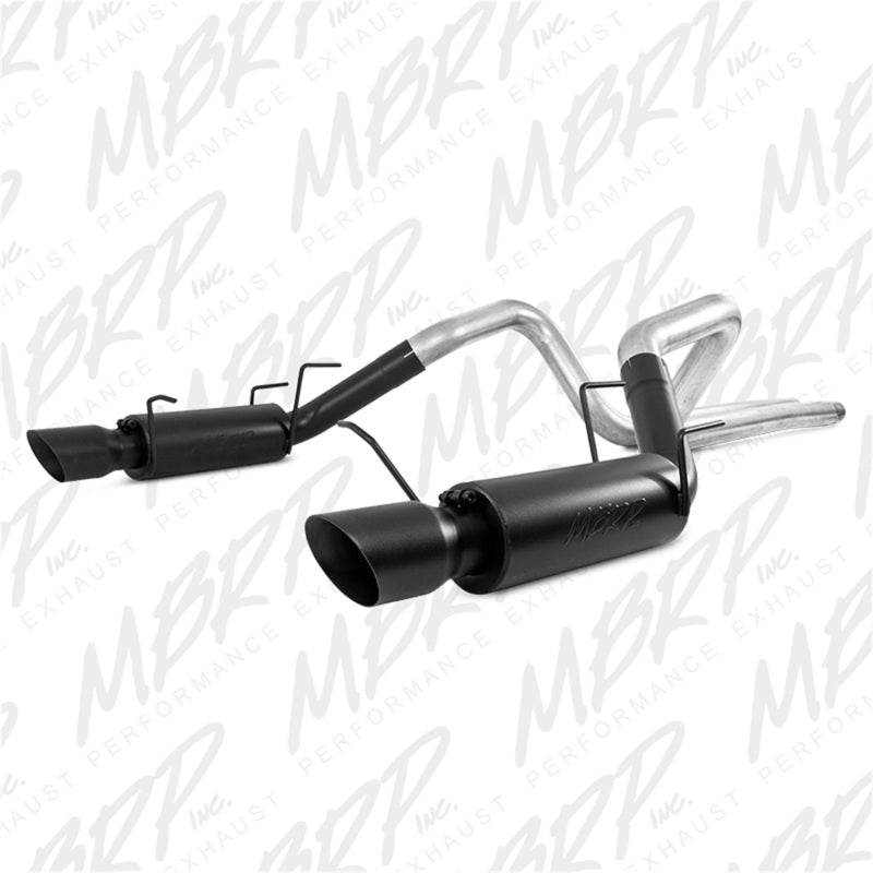 MBRP Ford Mustang GT 5.0L 3in Cat Back Race Version 4in Tips - Black