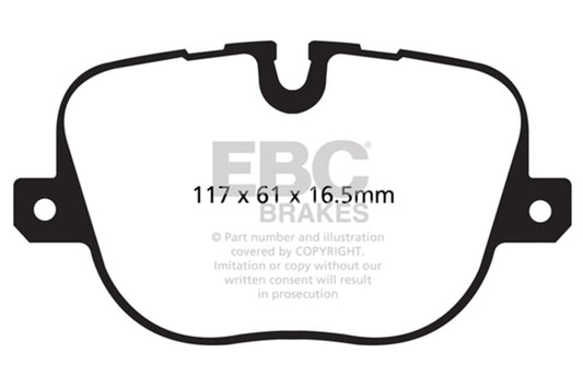 EBC 10-12 Land Rover Range Rover 5.0 Supercharged Greenstuff Rear Brake Pads DP62068