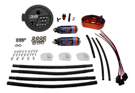 DeatschWerks 20-24 A90/91 Toyota Supra/G8X BMW M3/M4 Fuel Pump Module w/Dual DW420s