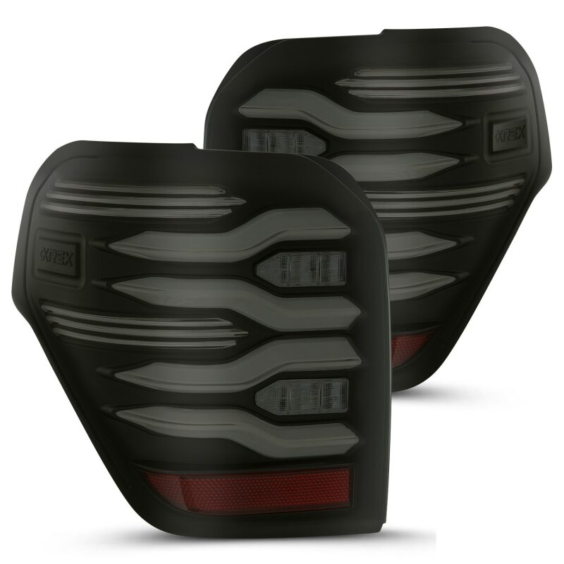 AlphaRex 690040 10-21 Toyota 4Runner LUXX LED Taillights Black w/Activation Light/Sequential Signal