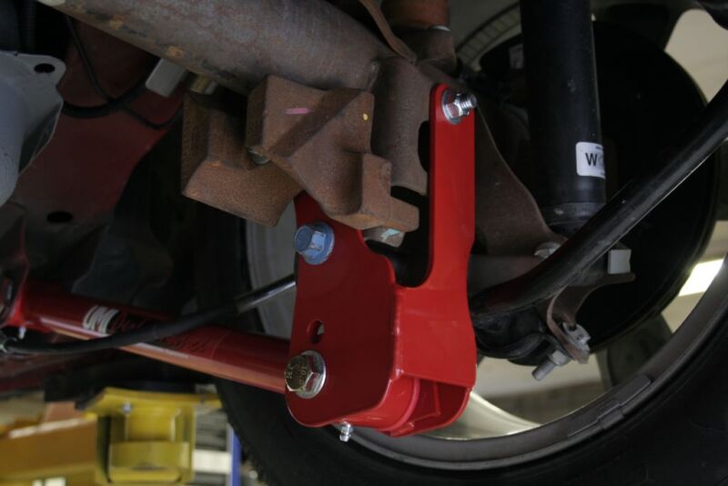 UMI Performance 103560-R Rear Anti-Hop Kit Stage 1 Red for 2005-2014 Mustang