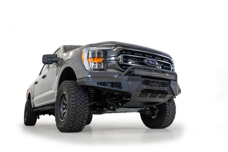 Addictive Desert Designs for 2021 Ford F-150 HoneyBadger Front Bumper w/ Top Hoop