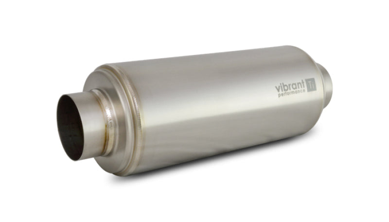 Vibrant Titanium Resonator 3in. Inlet/3in. Outlet x 16in. Long