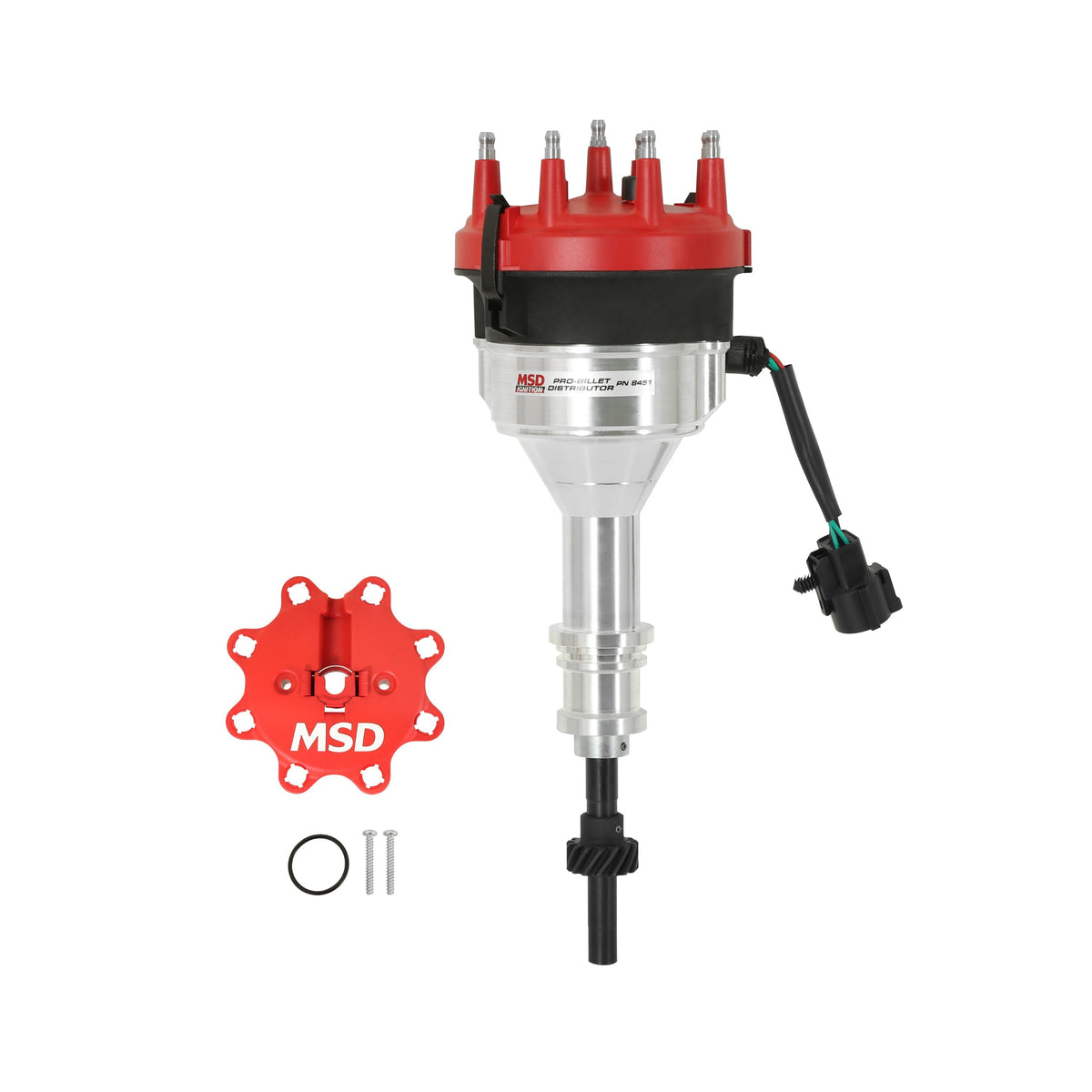 MSD 8451 for Ford TFI EFI 351W No Module Pro-Billet Distributor