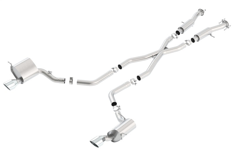 Borla 140633 2015 Jeep Grand Cherokee SRT8 ATAK Dual Round Rolled Exit Catback Exhaust - #140633
