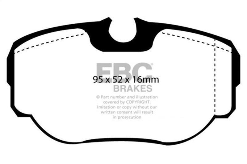 EBC 99-03 Land Rover Discovery (Series 2) 4.0 Greenstuff Rear Brake Pads DP61038