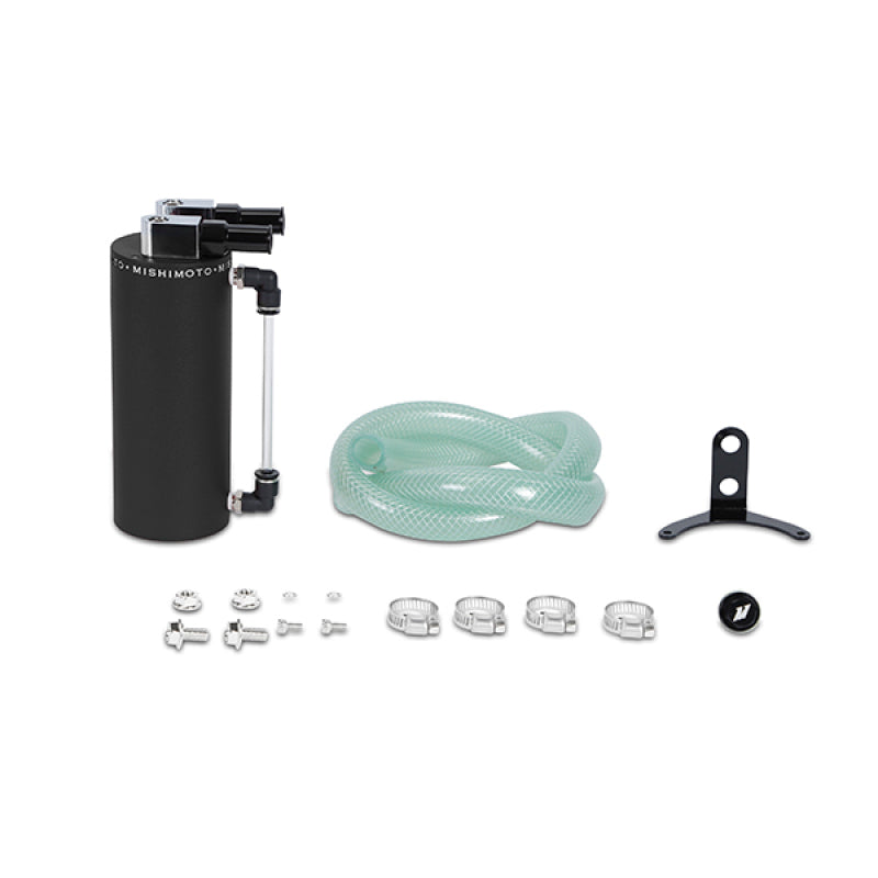 Mishimoto Small Aluminum Oil Catch Can - Wrinkle Black - #MMOCC-SAWBK