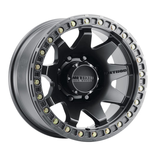 Method MR108 17x9 -44mm Offset 8x6.5 130.81mm CB Matte Black with BH-H24125-38 Wheel