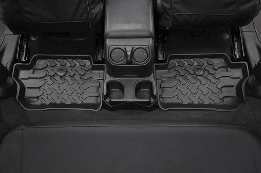 Bestop 18-26 Jeep Wrangler JL 2-Door Rear Floor Mats (Black)