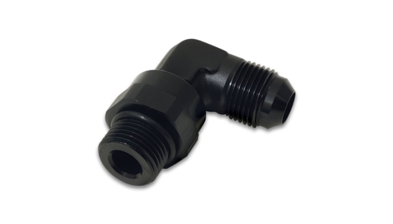 Vibrant -8AN Male Flare to Male -8AN ORB Swivel 90 Degree Adapter Fitting