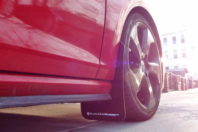 Rally Armor UR Mud Flaps - 2015-2018 Volkswagen GTI + 3 more fitments - Black/Grey Logo - #MF37-UR-BLK/GRY