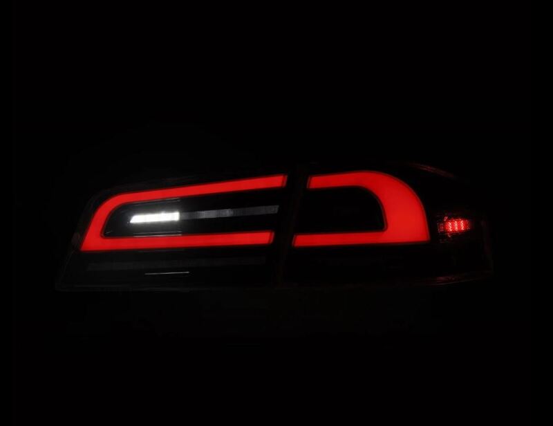 AlphaRex 601120 12-21 Tesla Model S LUXX-Series LED Tail Lights - Black
