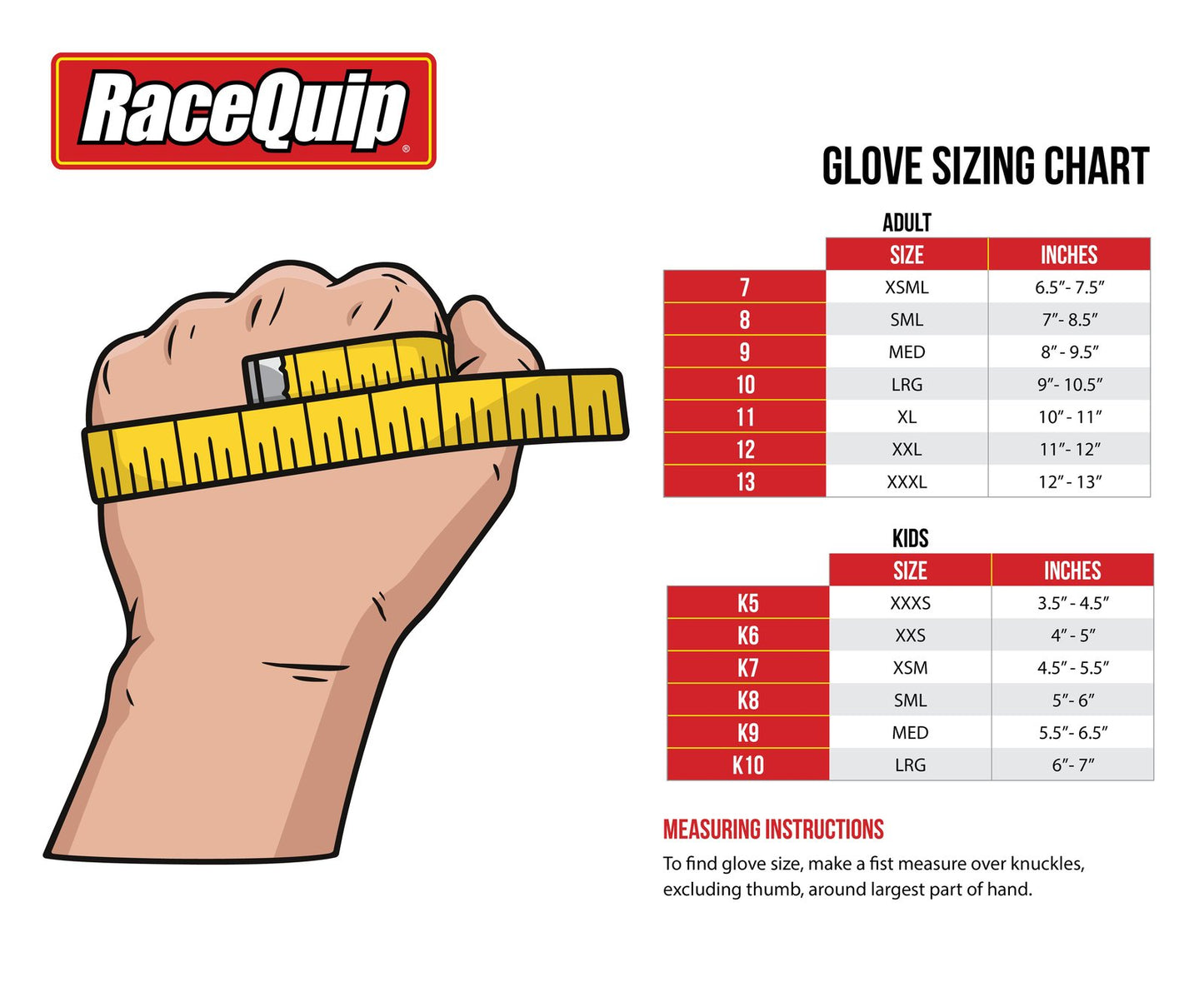 RaceQuip 350005 Black Basic Race Glove - Large