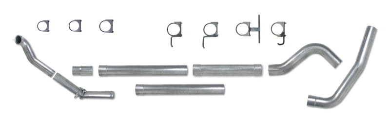 Diamond Eye K4306S-RP 4in Turbo-Back Exhaust Muffler Replacement Pipe - 1994-1997 Ford F-250/F-350 | Stainless Steel