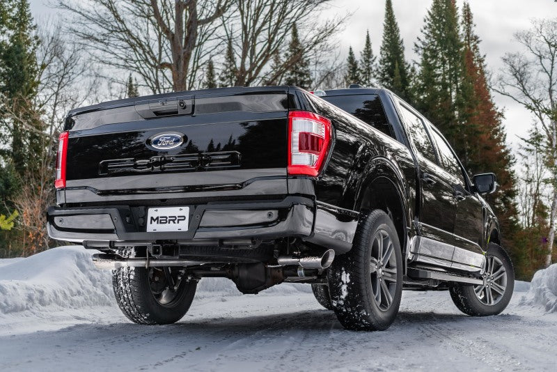 MBRP F150 2.7L/3.5L/5.0L 3in AL Cat-Back 2.5in Dual Split Side Exhaust
