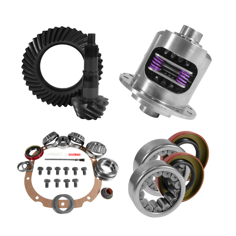 Yukon Gear & Axle YGK2052 8.8in for Ford 4.11 Rear Ring & Pinion Install Kit 31 Spline Positraction 2.99in Axle Bearings