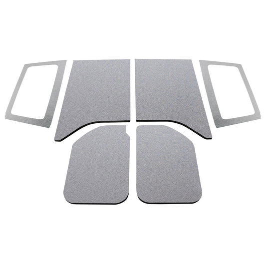 DEI for 2011-2018 Jeep Wrangler JK 2-Door Boom Mat Complete Headliner Kit - 6 Piece - Gray