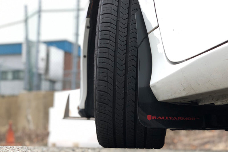 Rally Armor UR Mud Flaps - 2016-2020 Honda Civic - Black/Red Logo - #MF50-UR-BLK/RD