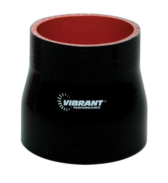 Vibrant 4 Ply Reinforced Silicone Transition Connector - 4in I.D. x 5in I.D.