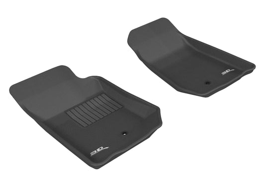 3D MAXpider Kagu Front Floor Mats for 2007-2013 Jeep Unlimited/Wrangler