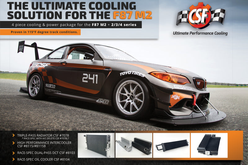CSF 7078 Radiator for 15-18 BMW M2 (F87)/12-16 BMW M235i/M235ix