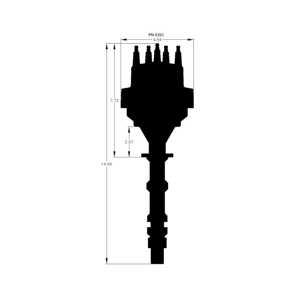 MSD 8393 for Chevy 348/409 Ready to Run Distributor