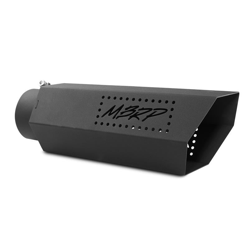 MBRP T5165BLK Black Hex Exhaust Tip 5 in. ID-4 in. L-16 in. Stainless Steel Black Coated w/out Stainless Steel Plate Black Hex Exhaust Tip