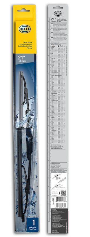 HELLA 9XW398114021 Standard Wiper Blade 21in Single