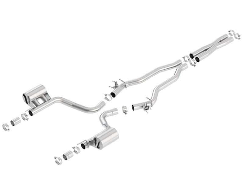 Borla 140648 15-16 Dodge Challenger Hellcat 6.2L V8 ATAK w/ Valve Simulator CB Exhaust Factory Valance - #140648