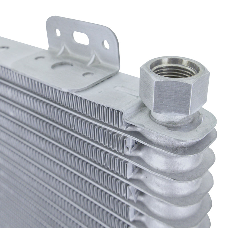 Mishimoto 13-Row Stacked Plate Transmission Cooler - Silver - #MMTC-SP-13SL