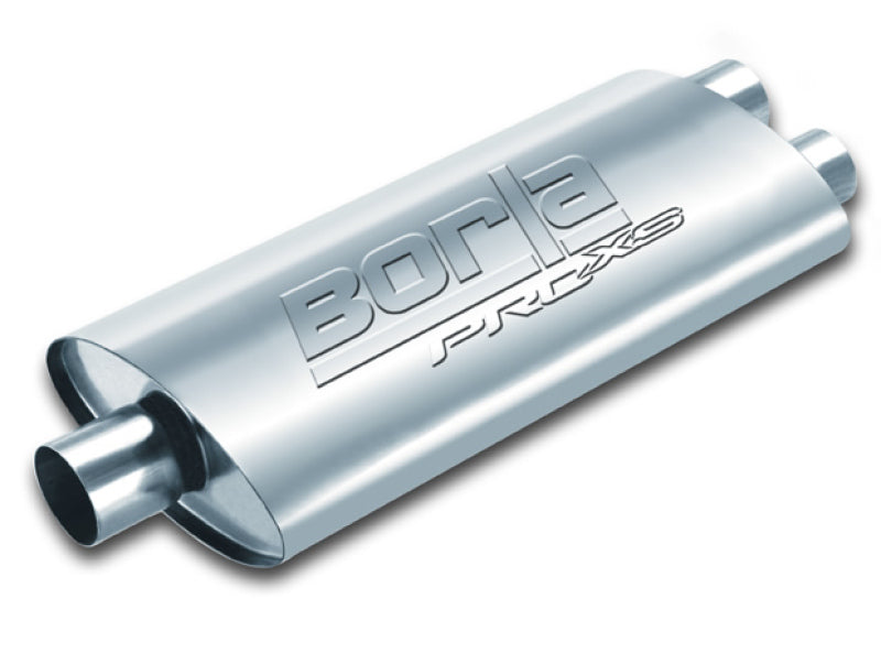 Borla 40348 Pro-XS 2.5in Tubing 19in x 4in x 9.5in Oval Center/Dual Muffler - #40348