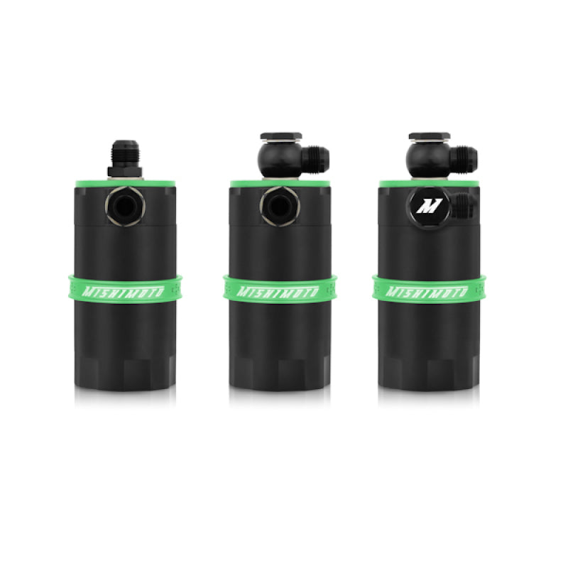 Mishimoto Universal Baffled Oil Catch Can - Green - #MMBCC-UNI-GN