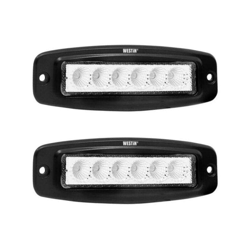 Westin 09-1918FM6 Single Row 6 x 3W Bridgelux with terminated wiring (set of 2) Black