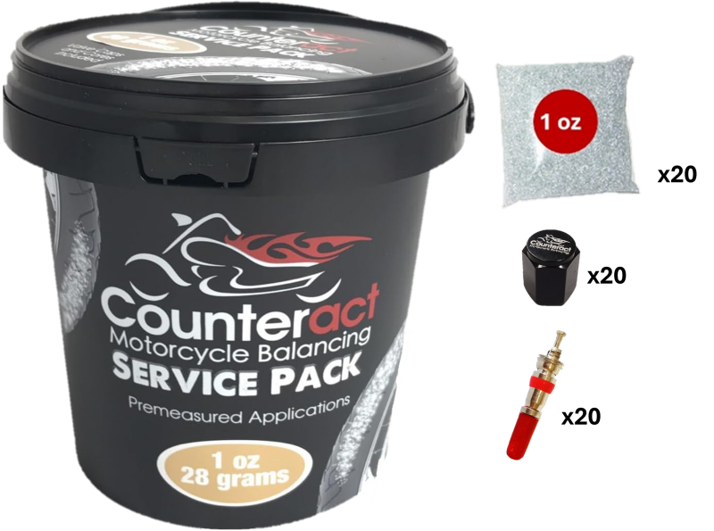 Counteract MKSP1 Motorcycle Balancing Bead Service Bucket (20) 1oz Bags