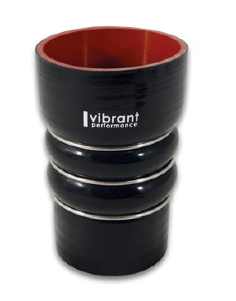 Vibrant Silicone Coupling 4 Ply Aramid CAC Transition Hose 3.25in x 3in